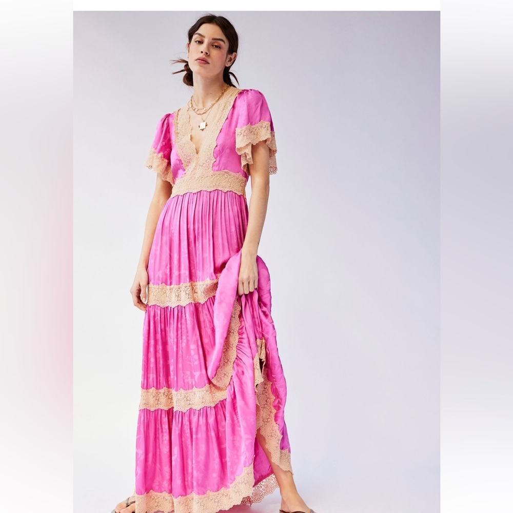 Spell Ocean Gown size Large color Hibiscus NWT